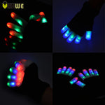 Tribal 7 Mode LED Finger Lighting Flashing Glow Gloves Luminous Rave Gloves