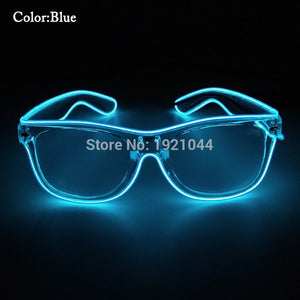 Tribal Wire Neon LED Shutter Shaped Glasses